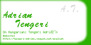 adrian tengeri business card